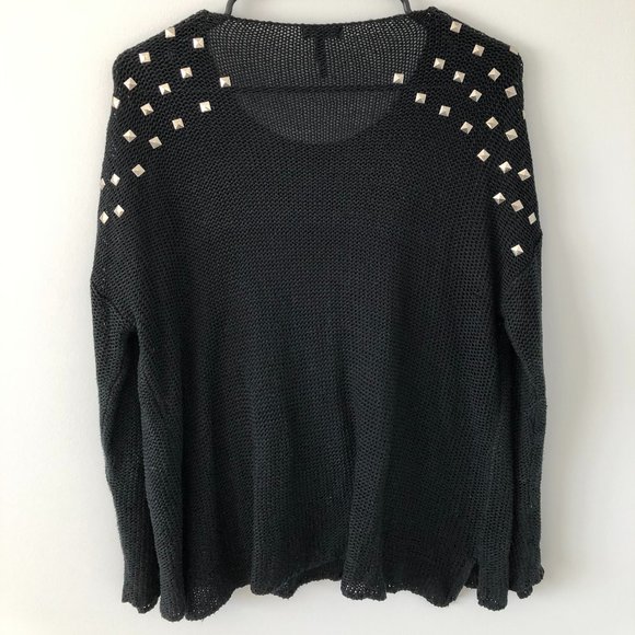 Nollie Black Oversized Studded Sweater - Picture 4 of 7